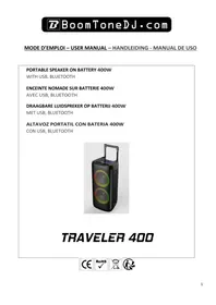 Notice BOOMTONEDJ TRAVELER 400 Enceinte Sono