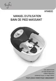 Notice YOGHI HFM800 Balneotherapie