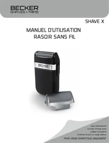 Notice BECKER SHAVE X Rasoir