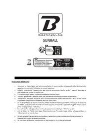 Notice BOOMTONEDJ SUNBALL Éclairage