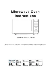 Notice CANDY CMGA23TNDW Micro-ondes grill