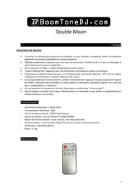 Notice BOOMTONEDJ GOBO DOUBLE MOON Éclairage