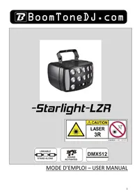 Notice BOOMTONEDJ STAR LIGHT LZR Stroboscope