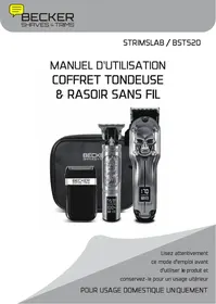 Notice BECKER COFFRET 3 TONDEUSES Rasoirs et tondeuses