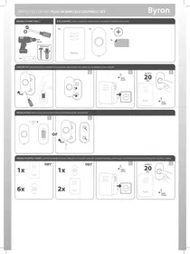 BYRON DBY-21132 DB132 - Carillon sans fil