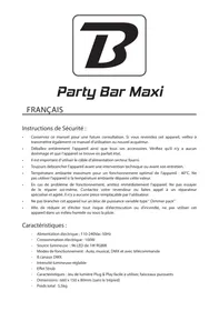 Notice BOOMTONEDJ PARTY BAR MAXI Pack