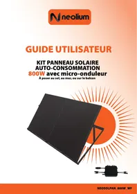 Notice NEOLIUM KIT 800W PLUG&PLAY Panneau solaire