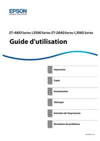 Notice EPSON ECOTANK ET-2840 Imprimante multifonction
