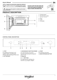 WHIRLPOOL MBNA900X - Four micro-onde