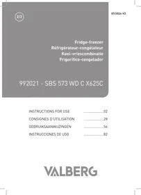 Notice VALBERG SBS 573 WD C X625C American fridge