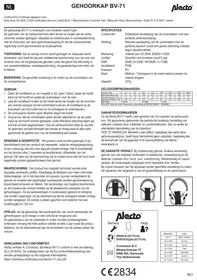 ALECTO Casque anti-bruit enfant vert - Casque