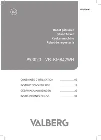 Notice VALBERG VB-KM842WH Robot pastelero
