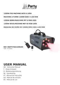 Notice PARTY LIGHT&SOUND FOG 1200 LED Machine à fumée