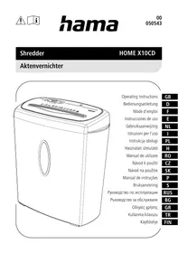 HAMA Home X10CD - Fragmentadora de documentos