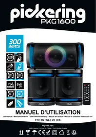 Notice PICKERING PKG 1600 Enceinte amplifiée