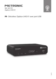Notice METRONIC UHD 4K S1 Décodeur tnt