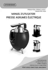 Notice KITCHENCOOK PRESSPOD NOIR Presse-agrumes