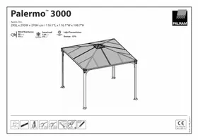 Notice PALRAM PALERMO 3000 Tonnelle