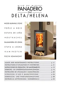Notice PANADERO DELTA - HELENA Stufa a legna