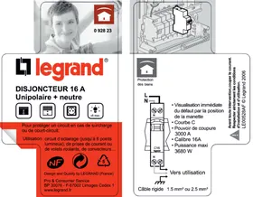 LEGRAND Dnx3  16 A - Disjoncteur