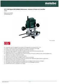 METABO Ofe 1229 - Outillage électroportatif