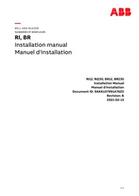 ABB RI12, RI230, BR12, BR230 - Carillon de porte