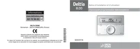 Notice DELTA DORE DELTIA 8.00 - 6050416 Thermostat programmable