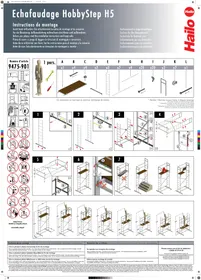 Notice HAILO HOBBYSTEP H5 Echafaudage