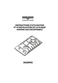 Notice FRIONOR DGINFRI Plaque de cuisson à gaz