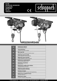 SCHEPPACH HRS250/HRS400 - Palan électrique
