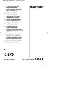 EINHELL Ge-ph 2555 A - Benzin-Heckenschere