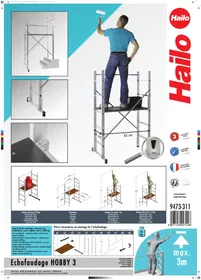 Notice HAILO HOBBYSTEP H3 Echafaudage