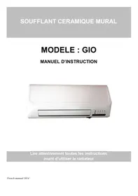 Notice DOMAIR GIO 2000 W Soufflant céramique