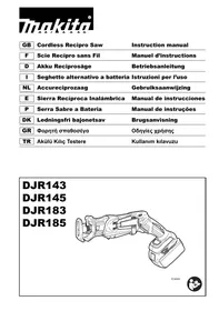 DJR143 DJR145 DJR183 DJR185 MAKITA