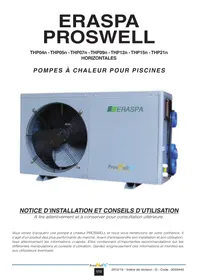 Notice ERESPA THP04N - THP05N - THP07N - THP09N - THP12N - THP15N - THP21N HORIZNTALES Pompe à chaleur