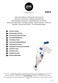 Notice GRE ELECTRIC VAC VCB10 Elektrický čistič bazéna
