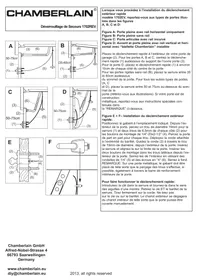 CHAMBERLAIN 1702REV - Déverrouillage de secours extérieur pour motorisation de garage