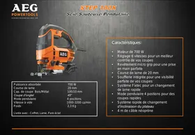 AEG STEP100X - Scie sauteuse