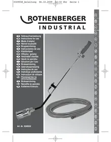 Notice ROTHENBERGER ROMAXI PIEZO Lämpökitkentälaite