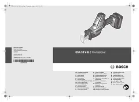 BOSCH PROFESSIONAL GSA 18V-LIC - Scie