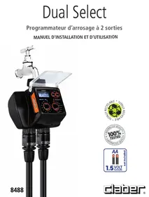 Notice CLABER DUAL SELECT 2 VOIES 8488 Programmateur de robinet