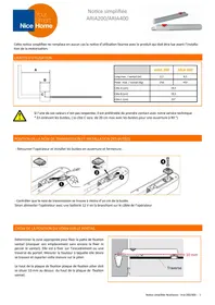 Notice NICE HOME ARIA200/ARIA400 Motorisation de portail