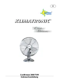 Notice SUNTEC COOLBREEZE 3000 TVM COOL BREEZE Ventilator