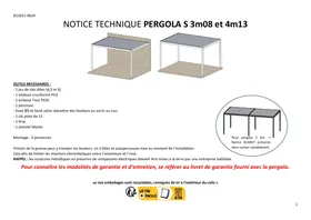 Notice TIERAL CALETA Pergola