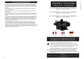 Notice AQUALUX : 106454 POMPE AQX 3/4 12.9M3/H - : 106455 POMPE AQX 1 15.9M3/H - 106456 POMPE AQX 1.5 17.4M3/H Pompe de piscine
