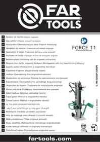 Notice FARTOOLS FBV10E - FORCE 11 Fendeur de bûches
