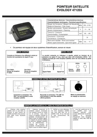 Notice EVOLOGY 471203 Pointeur satellite