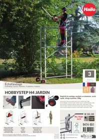 Notice HAILO HOBBYSTEP H4 JARDIN Echafaudage