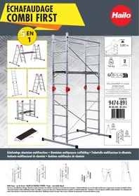 Notice HAILO COMBI FIRST (9474-891) Echafaudage