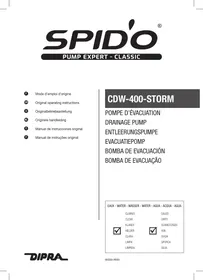 Notice SPIDO CDW400 7000 L/H Pompe d'évacuation